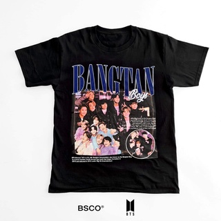 เสื้อแฟชั่นผญ - BTS BOOTLEG เสื้อยืดวินเทจเสื้อยืดขนาดใหญ่ขนาดกลางโดย BSCO