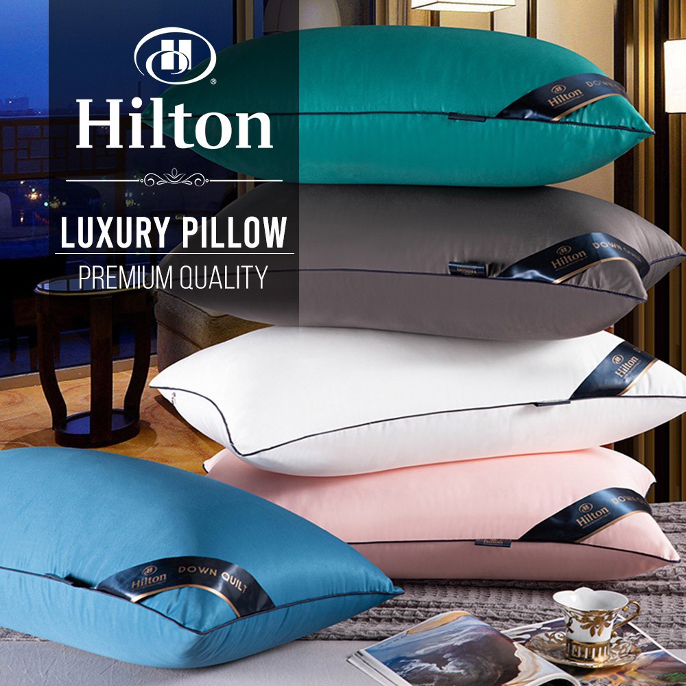 1Kg/1000g หมอนนอนฮิลตัน Viral Bantal Tidur Bantal Hotel Bantal Standard Hotel
