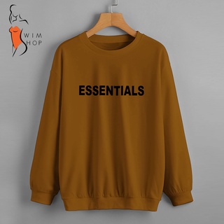 Ss ESSENTIALS เสื้อแจ็กเก็ตกันหนาว แบบสวมหัว ขนาดใหญ่ พลัสไซซ์ สําหรับทุกเพศ