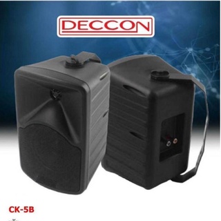 ตู้ลำโพงDECCON ลำโพงแขวนพร้อมขาติดผนัง ตู้ลำโพง5นิ้ว 600วัตต์ รุ่นCK-5B (Black) (ราคา1-3คู่)🚚✔(ส่งฟรี)