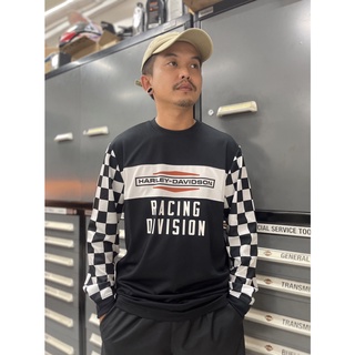 เสื้อยืดลิขสิทธิ์แท้ HARLEY-DAVIDSON Racing Checkerboard Jersey