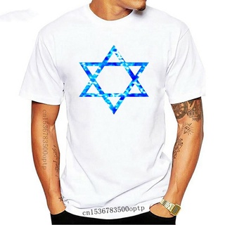 [100% Cotton] เสื้อยืดคอกลม ผ้าฝ้าย แขนสั้น พิมพ์ลาย artTS NEON ELECTRIC STAR OF DAVID bluz น่ารัก ใส่สบาย เหมาะกับฤดูใบ