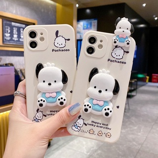 เคสโทรศัพท์มือถือนิ่ม ลายการ์ตูน Pochacco Papa 3D สําหรับ Samsung Galaxy A73 A53 A33 A23 A13 S20 S21 FE S22 Plus Note 20 Ultra A03S A02S A02 A03 Core