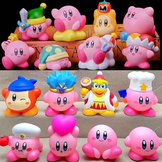 โมเดลฟิกเกอร์ PVC อนิเมะญี่ปุ่น Star Kirby Waddle Dee Doo King DeDeDe TAKARATOMY ขนาด 5-8 ซม. ของเล่นสะสม ของขวัญ สําหรับเด็ก 8 ชิ้น ต่อชุด