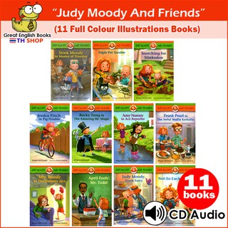 พร้อมส่ง ชุดหนังสือนิทานภาษาอังกฤษ Judy Moody and Friends  ชุด 11 เล่ม กระดาษมันอย่างดี มีไฟล์เสียง mp 3