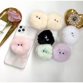 griptok cute cuteสไตล์เกาหลี น้องฝุ่นฟู fluffy นุ่มนิ่ม พร้อมส่งจ้า ช่วยให้จับมือถือถนัดมือขึ้น