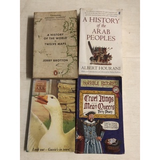 A history of the world  in twelve maps / A history of the arab peoples / Goose on the loose / horrible histories