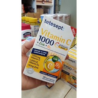 tetesept Vitamin C + zinc + D3 tablets 30 piece, 41.6 g 1000 mg of vitamin