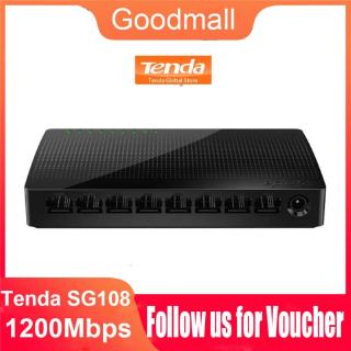 ราคาTenda SG108 มินิ 8 พอร์ทเดสก์ท็อปสวิทช์ Gigabit / Fast Ethernet สวิตช์เครือข่ายฮับ LAN / Full หรือ Half Duplex Exchange