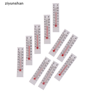 Ziyun เครื่องวัดอุณหภูมิกระดาษแข็ง ขนาดเล็ก 5 ซม. X1.1 ซม. ในร่ม -20-50 องศาเซลเซียส 10 ชิ้น