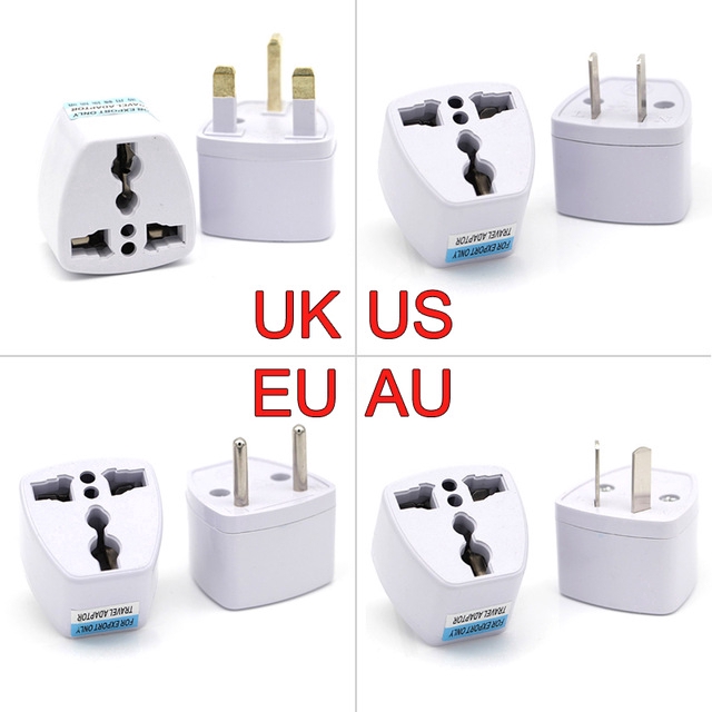 อะแดปเตอร์ปลั๊ก EU UK AU to US USA AC Universal | Shopee Thailand