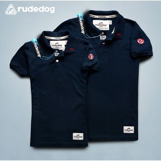 rudedog เสื้อ Polo รุ่น Run A way  สีกรม