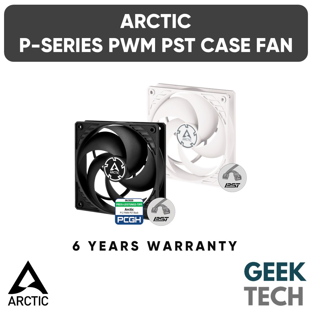 ARCTIC P12 PWM PST/P12 Max/P14 PWM PST Series พัดลม 120mm/140mm - พัดลมอัดแรงดัน / 200 ถึง 1800 RPM 
