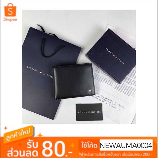 🎈พร้อมส่ง🎈🌈 TOMMY กระเป๋าสตางค์ใบสั้น แท้💯%🌈