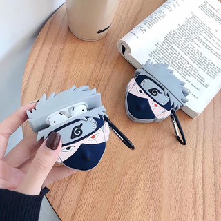 เคสหูฟังบลูทูธไร้สาย ซิลิโคนนิ่ม ลายนารูโตะ Hatake Kakashi 3D สําหรับ airpods 1 2 3 pro