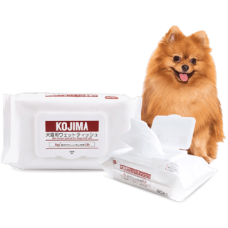 PETLOVE Kojima Pet wipes ทิชชู่เปียก กระดาษเปียกสำหรับสัตว์เลี้ยง 80แผ่น