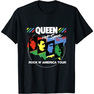 เสื้อยืดโอเวอร์ไซส์เสื้อยืด พิมพ์ลาย Queen Hot SpaceS-3XL