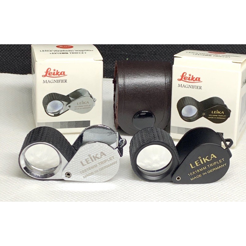 กล้องส่องพระ กล้องส่องจิวเวอรี่ LEI10x18mm เลนส์ 3 ชั้น แถมฟรีซองหนัง