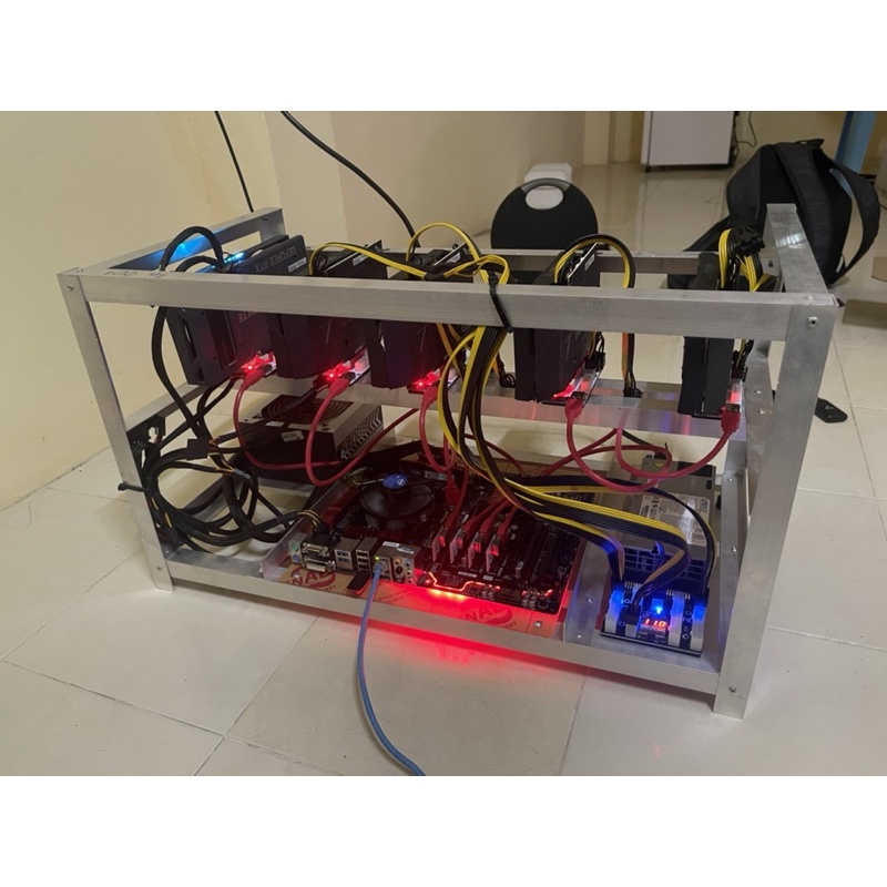 ริกขุดคริปโต RTX 3060ti GTX 1660 Super GTX 1660 ti