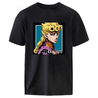 ถูกสุดๆพร้อมส่ง เสื้อยืดลําลอง ผ้าฝ้าย แขนสั้น ทรงหลวม พิมพ์ลาย Jojo Bizarre Adventure Giorno Giovanna หลากสี แฟชั่นฤดูร