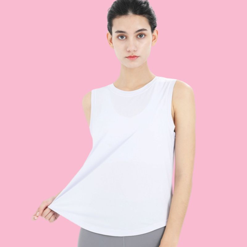 🔥พร้อมส่ง🔥เสื้อออกกําลัง​กาย​ผู้หญิง​ เสื้อเล่นโยคะ​ เสื้อแขนกุด​ ❤️มีส่วนลดกดติดตาม ผ้่ายืดใส่สบาย​ ระบายอากาศ​ได้ดี​ - รูปที่ 3