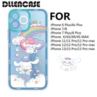 Dllencase เคสโทรศัพท์มือถือแบบนิ่ม TPU ใส กันกระแทก ลายการ์ตูน สําหรับ Compatible For iPhone 14 13 Pro Max 6 Plus 6s Plus 7 7 Plus 8 8 Plus X XS XR XS Max 11 12 13 Pro Pro Max A246