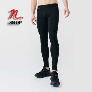 กางเกงวิ่งรัดรูปสำหรับผู้ชายรุ่น RUN WARM KALENJI KALENJI WARM MENS RUNNING TIGHTS BLACK