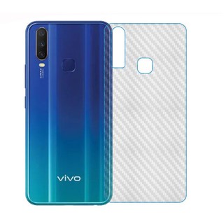 สติกเกอร์คาร์บอนไฟเบอร์ 3D ด้านหลัง สําหรับ VIVO For V15Pro V15 V11 V11i V9 Y95 Y97 V5 Y71 Y75 Y79 V7 Plus Y55 Y67 Y66 V5 Y02S Y83 Y81S Y91C Y91i Y95 U1 Y97 Y93 Y3 Y17 (2019)