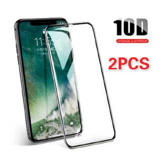 ☀ซื้อ 1 แถม1☀ 10D iPhone 11 11PRO MAX6 6S MAX XR 7Plus 8Plus X XS Plus 6 6sPLUS 7 8 9H Tempered Glass ฟิล์ม เต็มจอ ขอบโค้ง ไม่ดันเคส