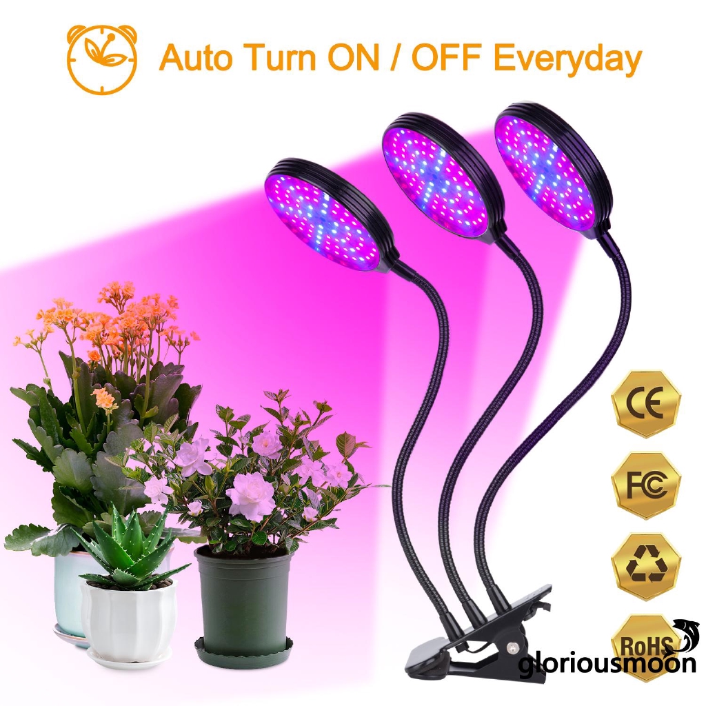 I Iplant Grow Light Full Spectrum Led Growing Light For Indoor Plants With 360 Flexible Gooseneck 5 Brightness Setti Shopee Thailand