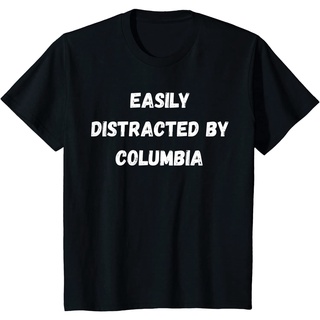 เสื้อยืดลําลอง แขนสั้น พิมพ์ลาย Columbia สไตล์เกาหลี คุณภาพสูง เป็นที่นิยม ใส่ง่าย