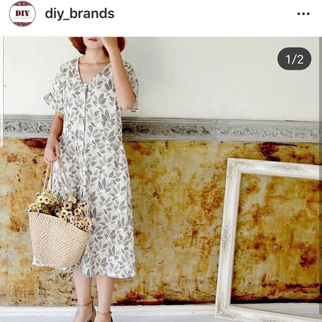 ส่งต่อ เดรส diy_brands ราคา 250.- #diy_brands