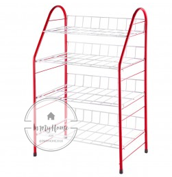 ชั้นวางรองเท้า4ชั้น จัดเก็บรองเท้าโครงแข็งแรง ทนทาน รับหนักหนักได้ดี 🥰 imh99