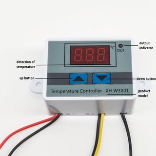 โมดูลเครื่องวัดอุณหภูมิตู้ฟักไข่ 220v24v12v เซนเซอร์ สวิตช์ควบคุมอุณหภูมิดิจิทัล หลากสี