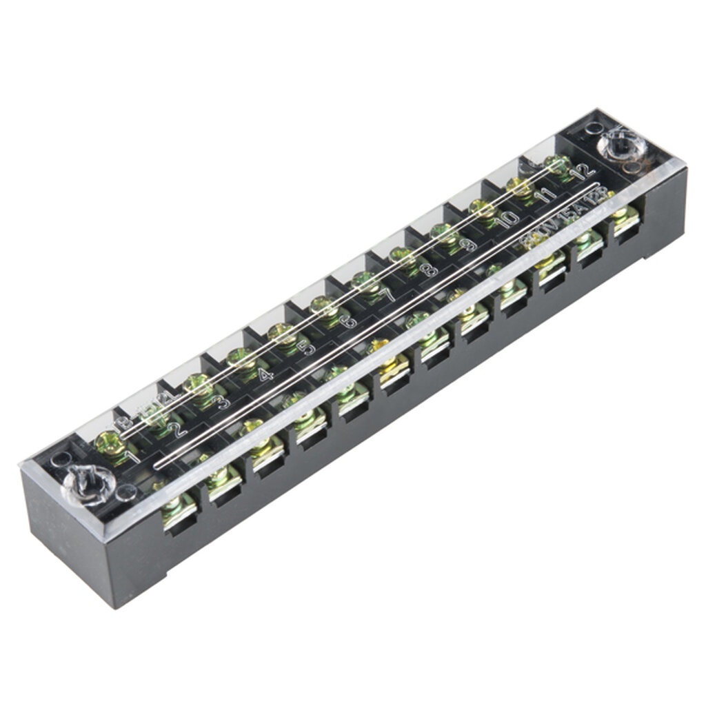 TB-1512 Terminal Block เทอร์มินอลบล็อก 12 ช่อง 600V 15A | Shopee Thailand