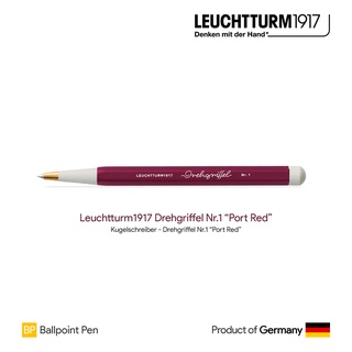 Leuchtturm1917 Drehgriffel Nr.1 "Port Red" Ballpoint Pen - ปากกาลูกลื่นแบบบิด สีพอร์ตเรด