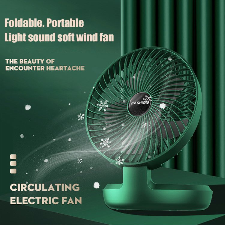 8 Inch USB Mini Foldable Fan Office Household Fan Desktop Portable Air ...