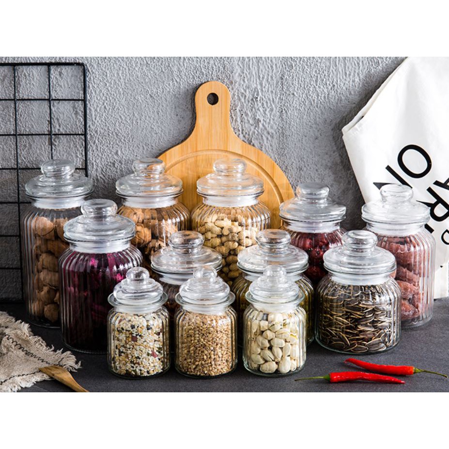 โหลแก้ว โหลดอง โหลดองเหล้า โหลดดองผลไม้ 2.75 ลิตร 3.0 ลิตร 3.5 ลิตร และ 4.5 ลิตร ฝามีซีลยาง แก้วหน้า ลายสวย [พร้อมส่ง] - รูปที่ 3