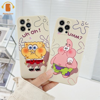 เคสมือถือซิลิโคน TPU Infinix Hot 10 Play Hot 10 10t 10s 10i S4 9 Pro 11 Plus Infinix Smart 4 5 Pro 3 Plus Infinix Note 8 10 Tencno Spark 5 PRO Cartoon SpongeBob and Pie Daxing Anti-fall Phone Case