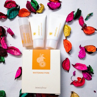 Innisfree Whitening Pore Kit (set3ชิ้น) บำรุงผิวหน้า สารสกัดจากส้มเชจู