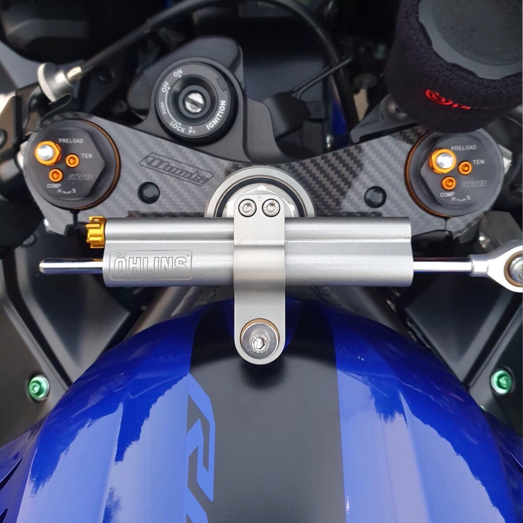 กันรอยแผงคอคาร์บอน Woods YAMAHA R6