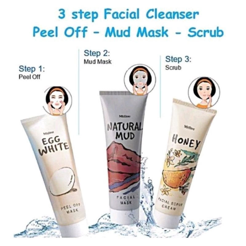 Mistine Honey Facial Scrub Cream 85g มิสทีน สครับขัดหน้า ครีมขัดหน้า สูตรผสมน้ำผึ้ง