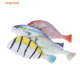 [largelook] Creative Fish Shape Pencil Case Cloth Pencils Bags School Supply Stationery