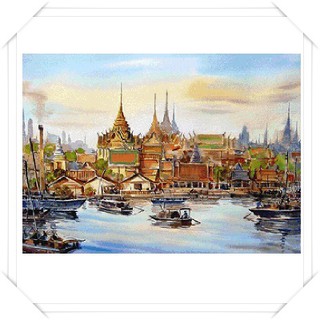 วัดพระศรีรัตนศาสดาราม (GO-075) ชุดปักครอสติช ภิญญ์ ,Cross Stitch Kit Pinn (Pre Order)