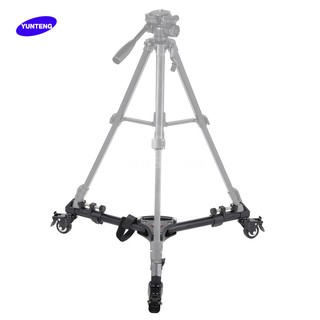 ล้อเลื่อนติดขาตั้งกล้อง Yunteng YT-900 Pro 3 Wheels Pulley Universal Folding For Camera Tripod