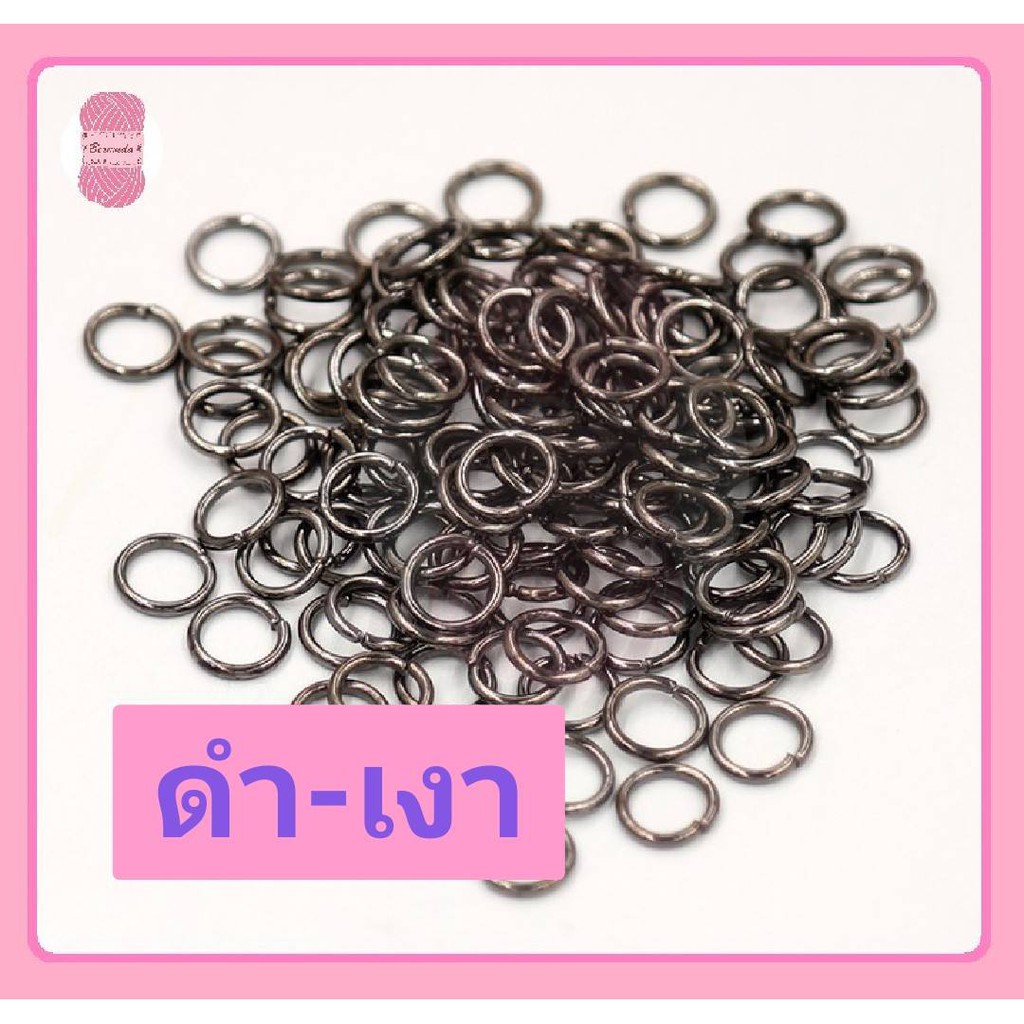 ห่วง ห่วงกลม มี 6 สี (ลิงค์ที่1💡) ขนาด4/5/6/8/10mm. (เส้นลวดมีความหนาต่างกันไปตามตัวเลือก) - รูปที่ 6
