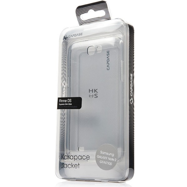 CAPDASE GREY Karapace Jacket Finne DS Galaxy Note 2 - ฟรี ANTI-SCRATCH