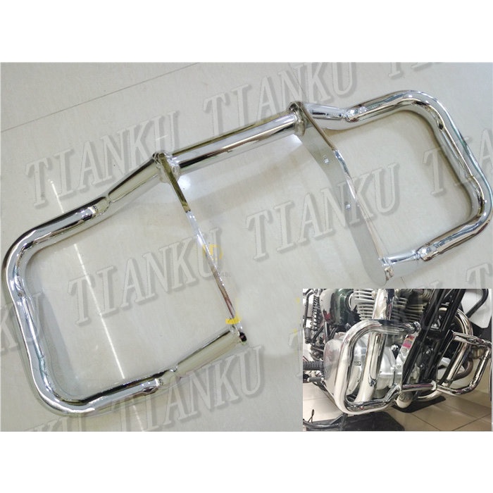 Chrome Motorcycle Metal Engine Guard Crash Bar For kawasaki  W400 w650 w800