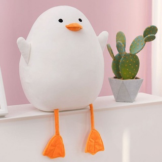 ตุ๊กตาเป็ดน้อย อ้วนกลม สีขาว ขนาด 35 cm. และ 50cm. พร้อมส่งจากไทย