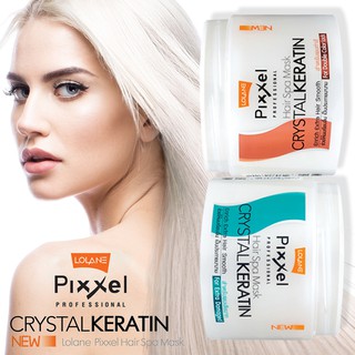 Lolane Pixxel Hair Spa Mask Crystal Keratin For Double Color Lock 450g and Extra Damaged 450g.